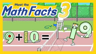 Meet the Math Facts Addition \u0026 Subtraction - 9 + 10 = 19 | Preschool Prep Company