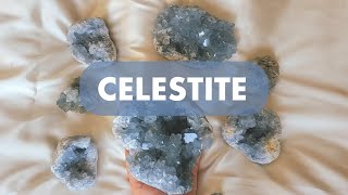 CELESTITE! CRYSTAL MEANING \u0026 PROPERTIES ♡