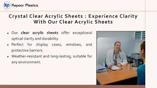 How Kapoor Plastics Acrylic Sheets Can Elevate Your Projects Build Design Create