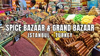 Discovering the Bustling GRAND BAZAAR \u0026 SPICE BAZAAR in Istanbul, Turkey