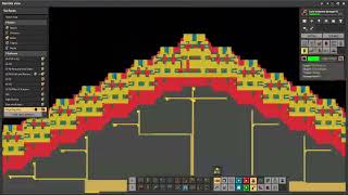 Factorio Massive ship ~250,000 tons and 576 legendary thrusters.