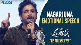 Nagarjuna Full Speech | Nagarjuna Emotional Speech about Jr NTR | Mr Majnu Pre Release Event