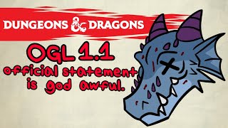 D\u0026D OGL 1.1 Official Statement is god awful