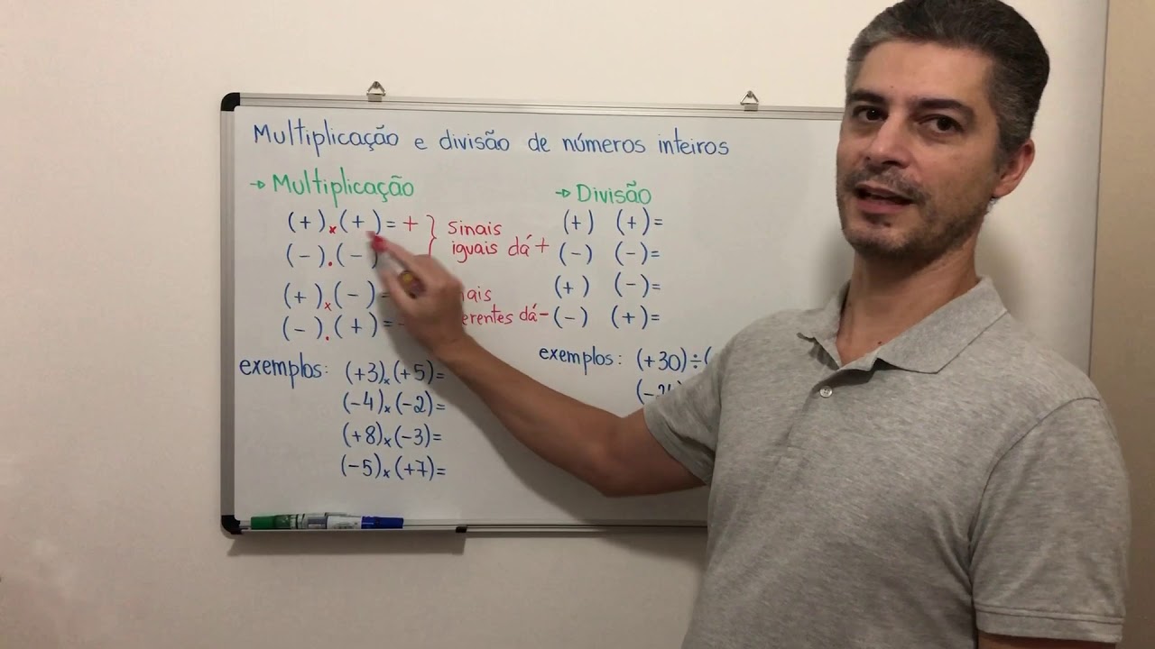 Multiplicação E Divisão De Números Inteiros - YouTube