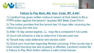 The Evictions Process In Maryland