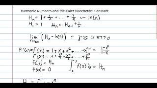 Harmonic Numbers and the Euler-Mascheroni Constant