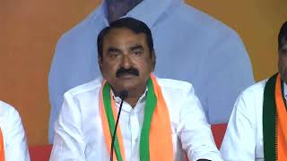 Live:Shri Konda VishweswarReddy,and Dr Boora Narsaiah Goud,addressing the media at BJP State Office