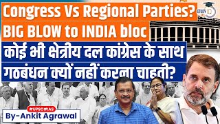 Big Blow to ‘INDIA’ Alliance AAP and TMC To Contest Elections Separately | UPSC GS2