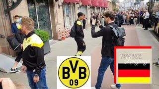 Borussia Dortmund Players arriving Hotel in Bus Fürth - BVB | German Bundesliga | Reus Bellingham