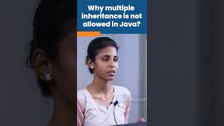 Why Multiple Inheritance Is Not Allowed In Java? | Java Interview Question | #shorts #kiransir #java