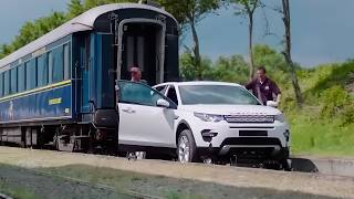 Land Rover Discovery Pulls 100-Ton Train!!