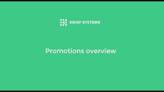 Overview of promotions in KRISP