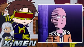 X-Men React to Saitama || One Punch Man || Gacha React