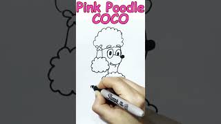 How to Draw Coco from Bluey | Pink Poodle