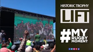 South Africa reacts to Siya Kolisi's historic trophy lift | #MyRugbyMoment