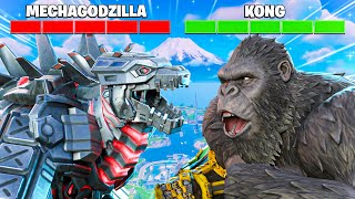 *MECHA GODZILLA* vs *KONG* Challenge In Fortnite!