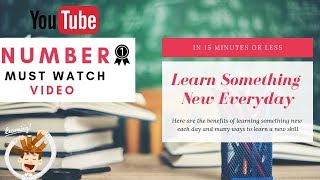 Learn something new everyday || How To Learn Something New Everyday - In 15 Minutes or Less
