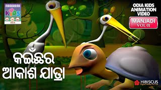 Flight of the Turtle | Manjadi | Odia Kids Animation Video | Children Video | Manchadi Animation