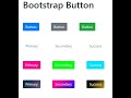 Button Bootstrap 3,4,5 Gradient Background #Htmlvscss
