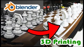 3D Printing a Chess set modeled in 10 minutes