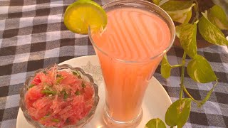 জাম্বুরা জুস ও জাম্বুরা মাখা।grapefruit/pomelo juice \u0026vorta recipe।jambura makha/vorta, juice recipe