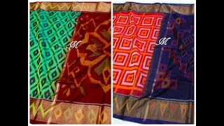 Handloom Pochampally Ikkat sico silk saree with price