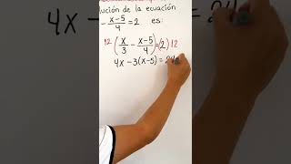 😵‍💫 Ecuación de Primer Grado con Fracciones | Pregunta tipo #examenunam #elprofeluis #guiaunam