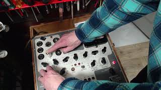 Nordmende Boheme C Tube Radio Video #1 - Tube Testing and First Power Up