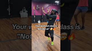 They lit in this workout class🤯🔥 #workout #kendricklamar #notlikeus #dancefitness #hype #dance