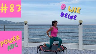 #83 Jumping Fitness * POWER ABC* B like legs strength training 15 minutes