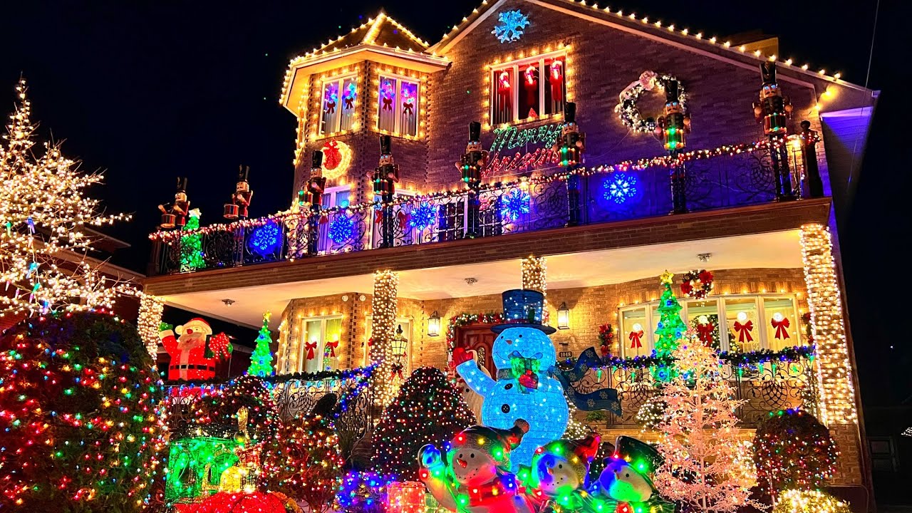 ⁴ᴷ Dyker Heights Christmas Lights 2021 In Brooklyn New York City 🎅 ...