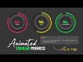 How to Make an Animated Circular Progress Bar in CSS & JavaScript
