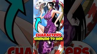 Every character immune to Boa Hancock's devil fruit #shorts #onepiece