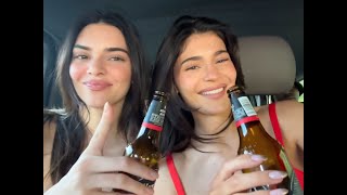 Kylie and Kendall Jenner sing in the car during a gorgeous getaway to Palma, Spa