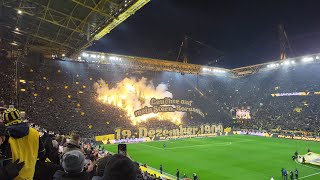 BVB Choreo zum 114. Geburtstag. "Leuchte auf mein Stern, Borussia" 19.12.2023 (Dortmund-Mainz 1:1)