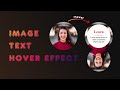 Image text reveal hover effect using HTML and CSS