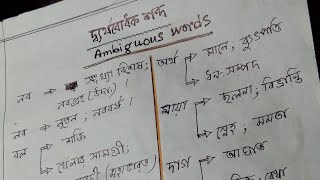 দ্ব্যর্থবোধক শব্দ/একই শব্দের ভিন্ন অর্থ/bangla contronyms/#languagelearning/@BibidhaSamgraha