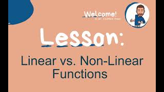 Linear vs. Non-Linear Functions