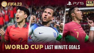 FIFA 23 | World Cup Last Minute Goals | PS5™ 4K 60FPS