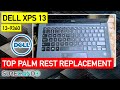 DELL XPS 13 9360 Keyboard, palm rest, broken hinge, full disassembly & replacement guide Fingerprint