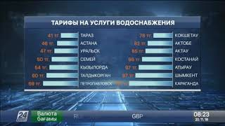 Сколько стоит холодная вода в городах Казахстана