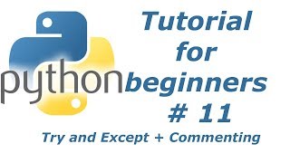 Python Tutorial For Beginners 11 - Try and Except + Commenting | BTT