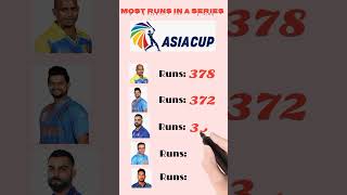 Most Runs in Asia Cup Season #viral #cricket #trending #ytshorts #youtubeshorts