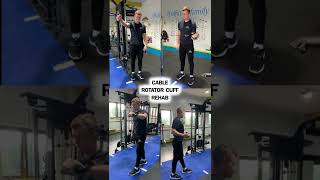 Rotator Cuff Rehab | Cable Edition  #shorts