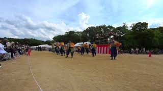 19 桃山学院大学よさこい連「真輝 SANAGI 」 こいや祭り2017 大阪城公園 やぐら会場 wide