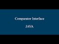 Comparator Interface : Sort a List of Objects #Java #ComparablevsComparator