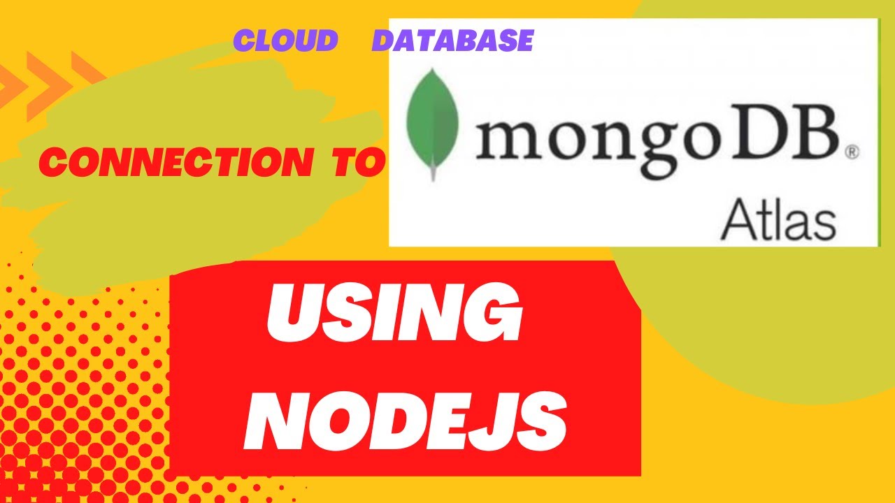 MongoDB Atlas Cloud DB Connection In Nodejs - YouTube