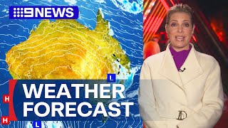 Australia Weather Update: Showers and storms expected for country’s east coast | 9 News Australia