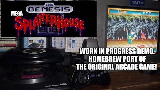 MEGA SPLATTERHOUSE! THE ORIGINAL GAME ON SEGA GENESIS!  #segagenesis #segamegadrive #retrogaming