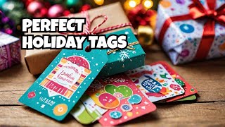 🎄 Best Christmas Gift Tags 2024 | 120 Adhesive Holiday Stickers for Perfect Gift Wrapping! 🎁